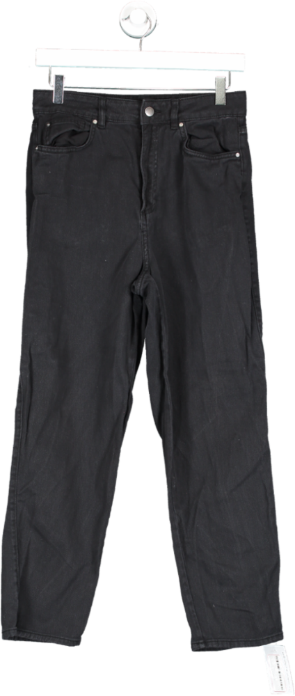 H&M Black Straight Leg Jeans UK 10