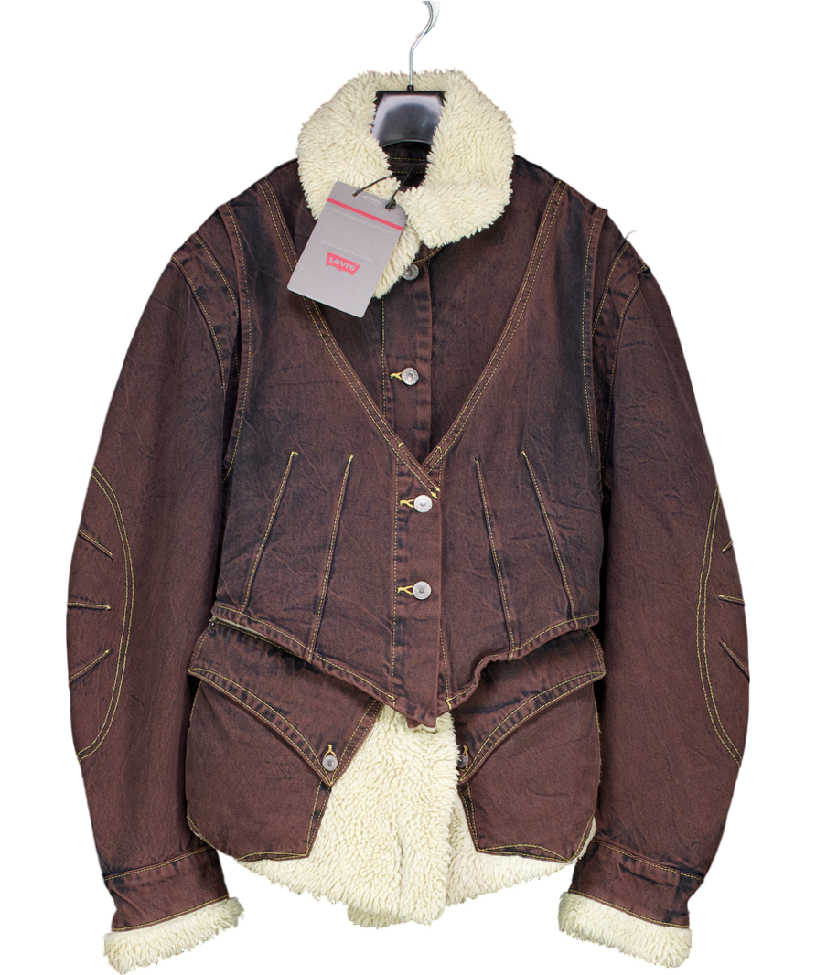 LEVI'S Brown X Kiko Kostadinov Paneled Jacket UK M