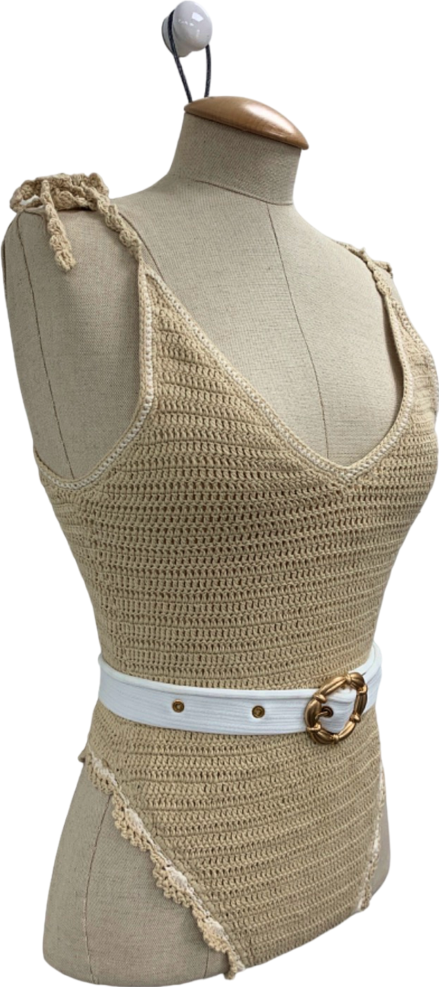 Maiyo Beige Knitted Swimwear UK S