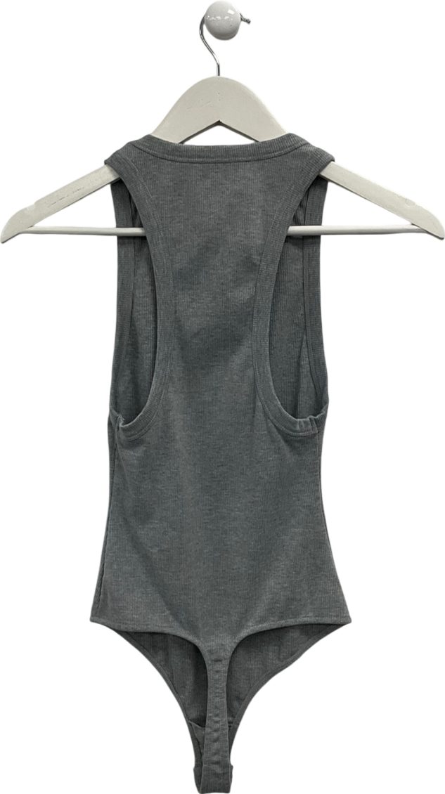 Free People Grey Sleeveless Bodysuit UK XS