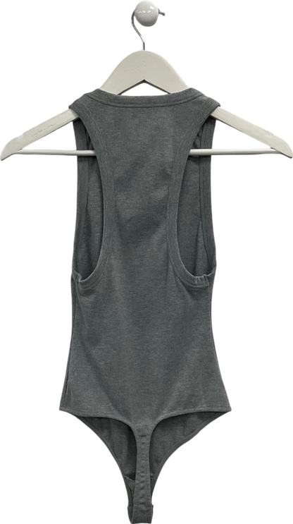 Free People Grey Sleeveless Bodysuit UK XS