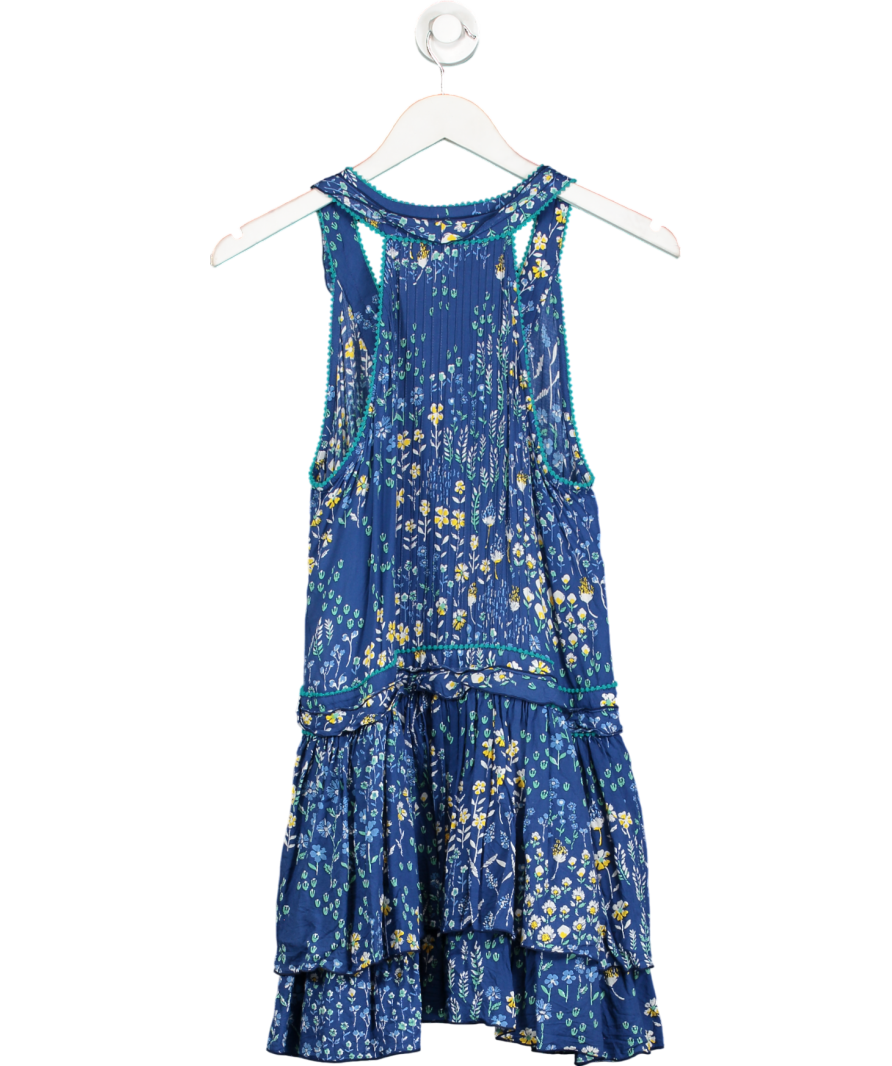 Poupette St Barth Blue Mae Mini Dress UK S