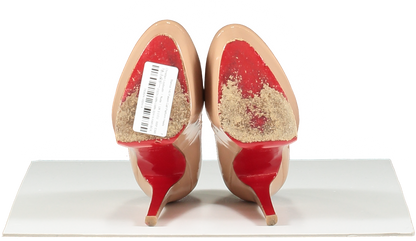 Christian Louboutin Nude Bianca 140 Patent Calf Platform Heels UK 3.5 EU 36.5 👠