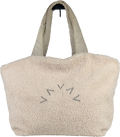Varley Beige Sherpa Tote Bag
