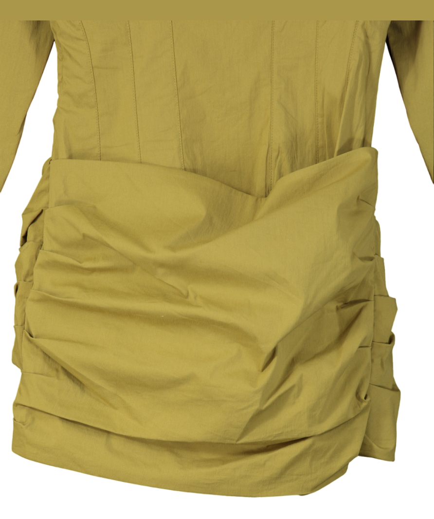 Noughts & Kisses Amara Green Wrap Shirt Dress UK XS