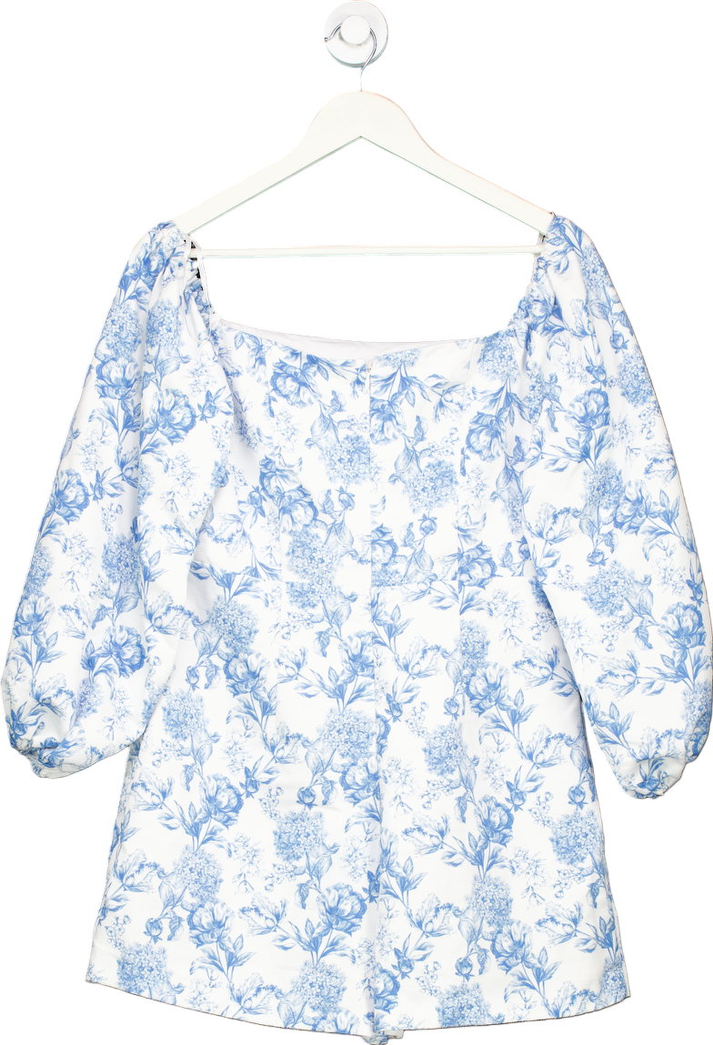 River Island Blue Floral Dress UK 12