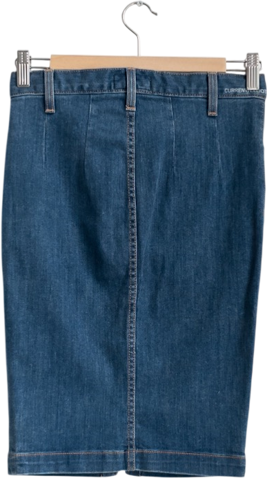 CURRENT ELLIOT Mid Blue Denim Pencil Skirt W25
