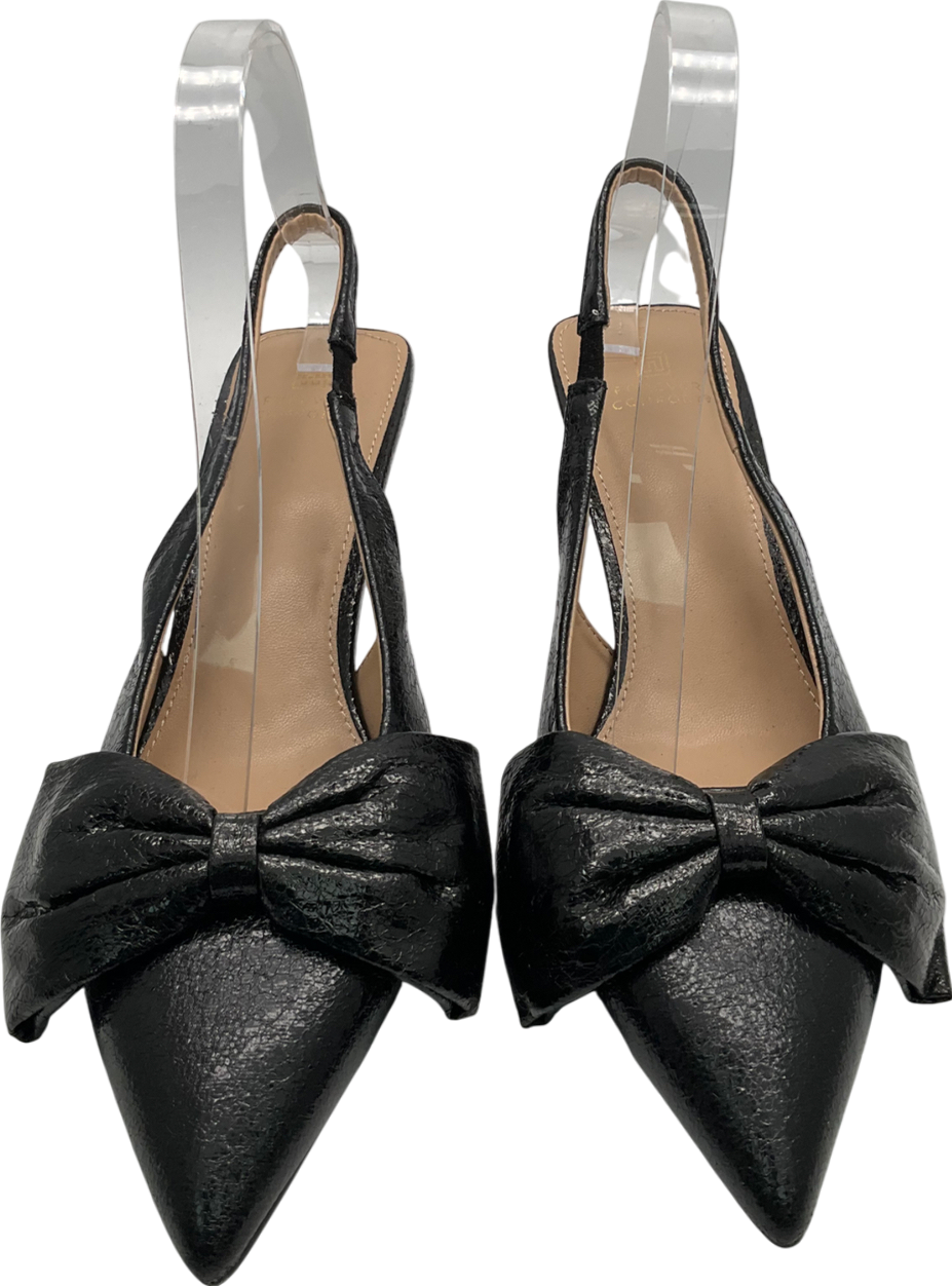 Next Black Kitten Heel Slingbacks UK 5 EU 38 👠