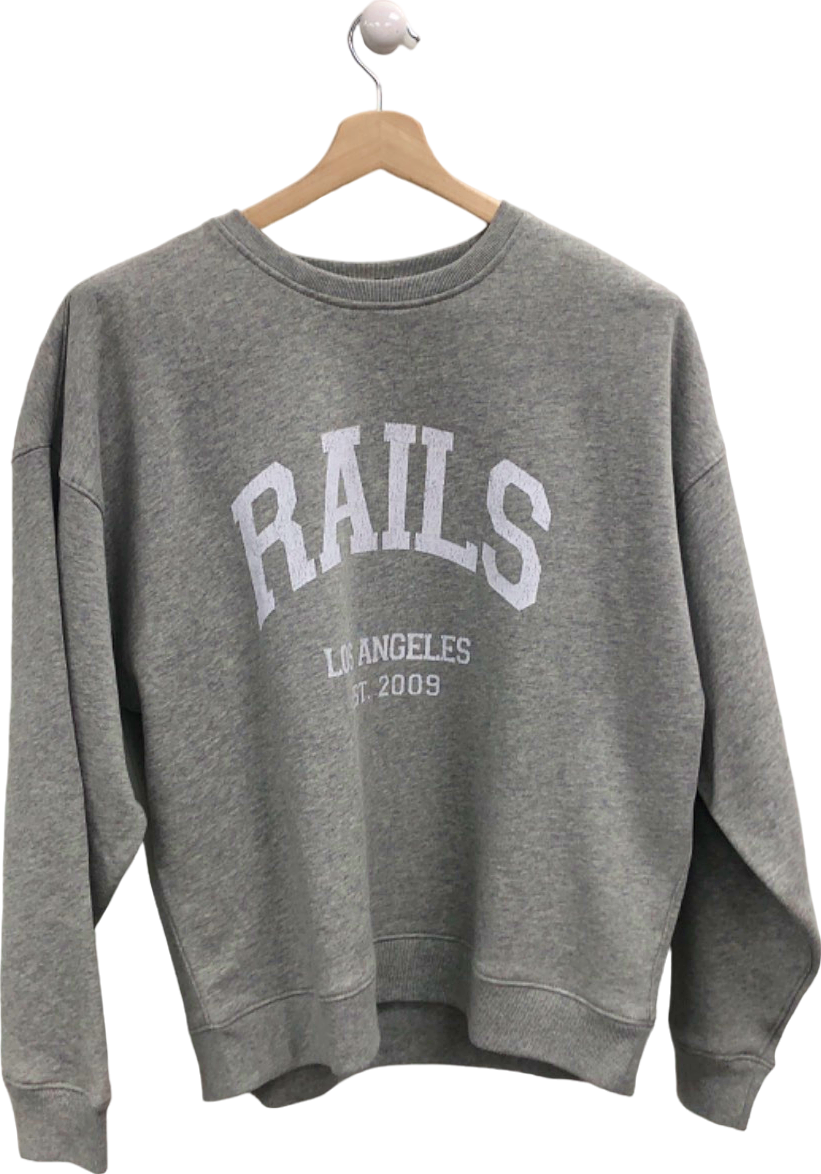 Rails Grey Los Angeles Est 2009 Sweatshirt UK M