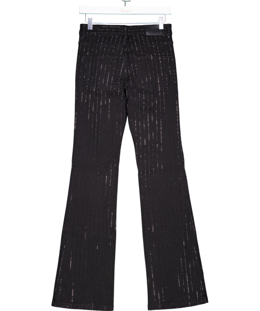 Phix Black Hot Fix Dimante Jeans - 28 Length W34