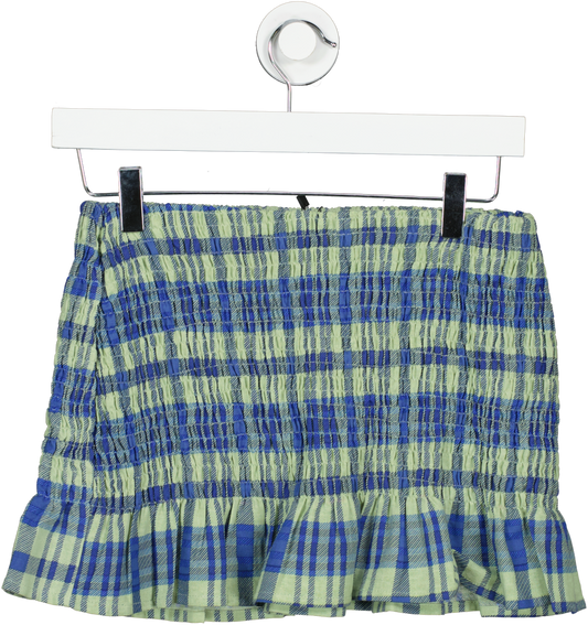 Motel Green Tylee Colourpop Check Mini Skirt UK S