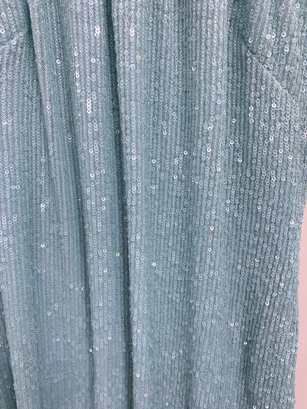 Blue Sequin Halter Neck Dress UK 14