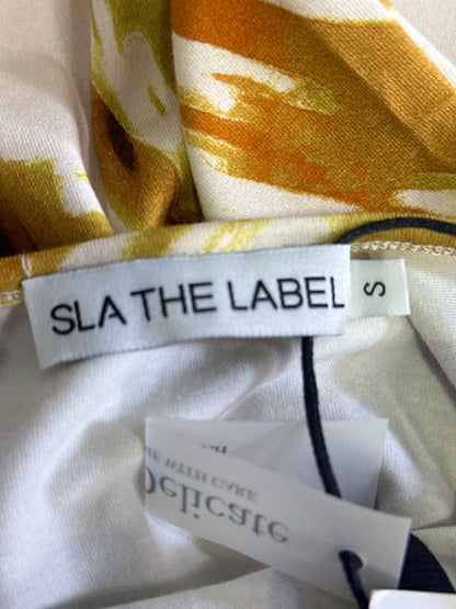 SLA The Label Yellow Aelia Maxi Dress UK S