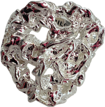 pilgrim Metallic Act Ring Silver-plated - Size N