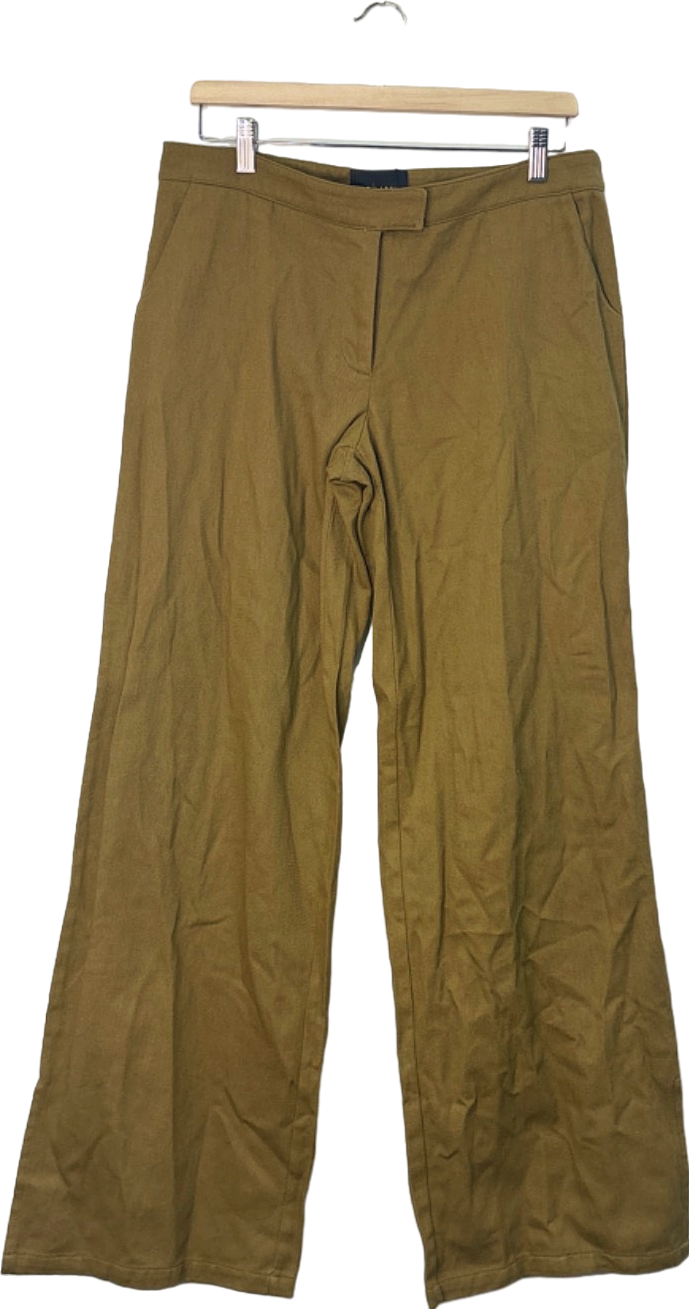 PrettyLittleThing Tan Flared Trousers UK 10