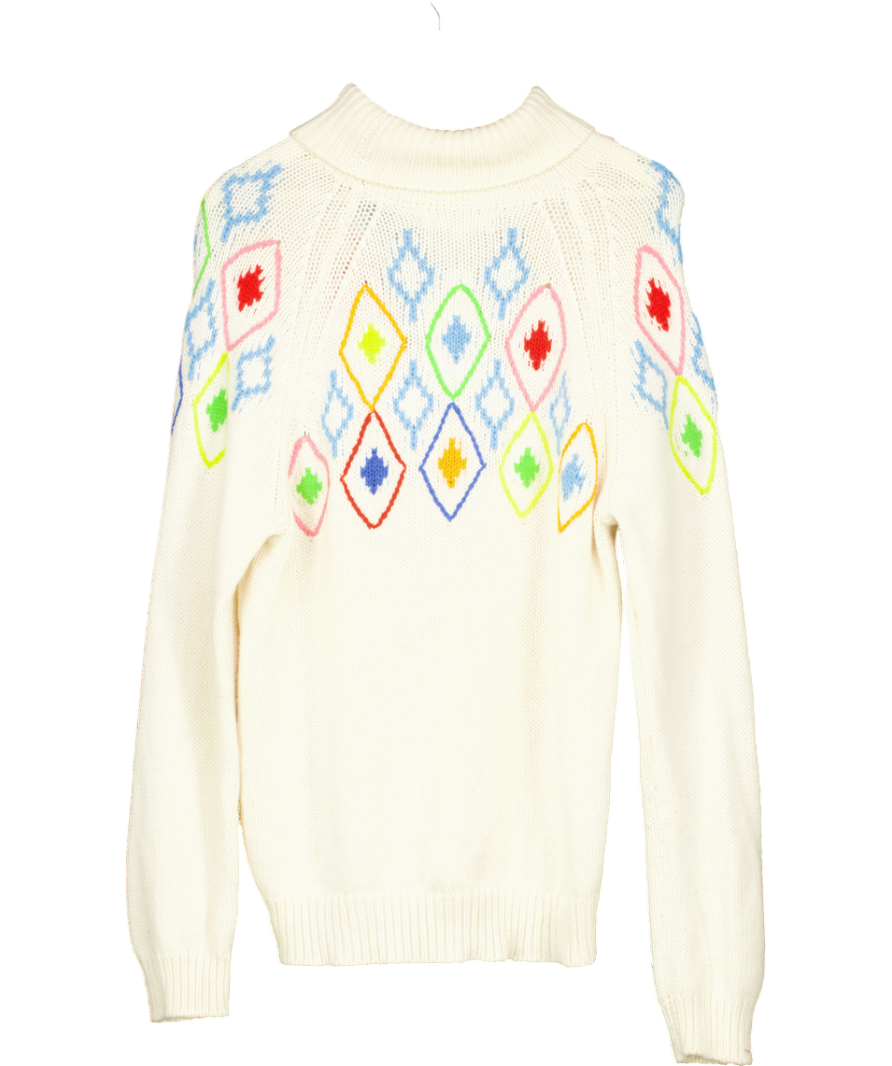 Chinti And Parker Cream Roll Neck Wool Sweater UK L