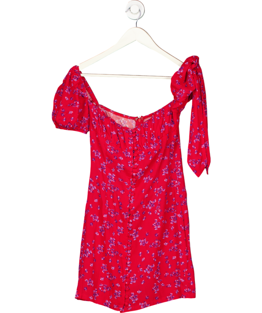Rat & Boa Red Floral Mini Dress UK XS
