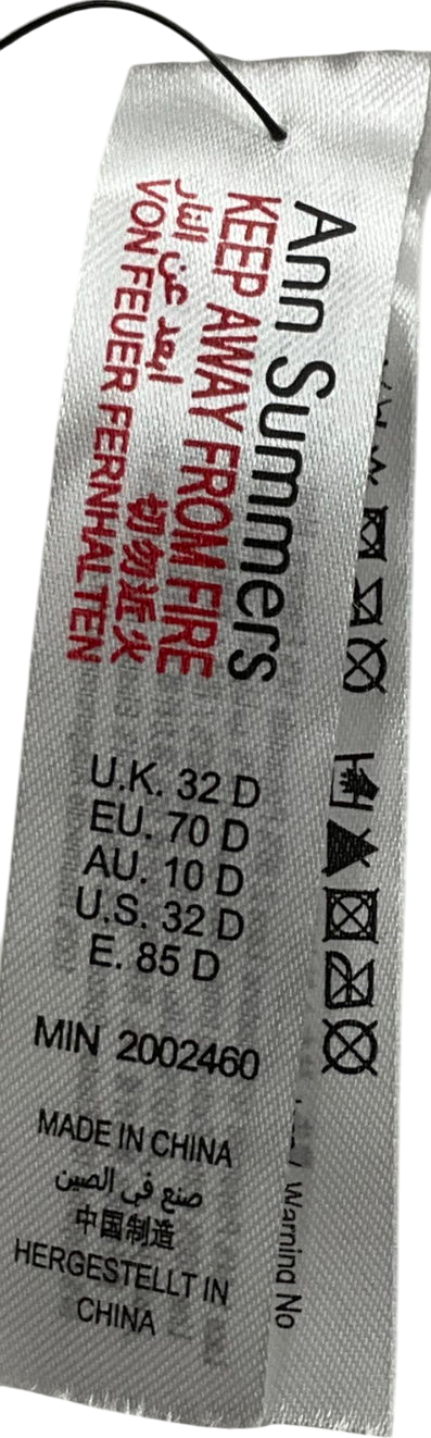 Ann Summers White Sexy Lace Padded Plunge Bra UK 32D