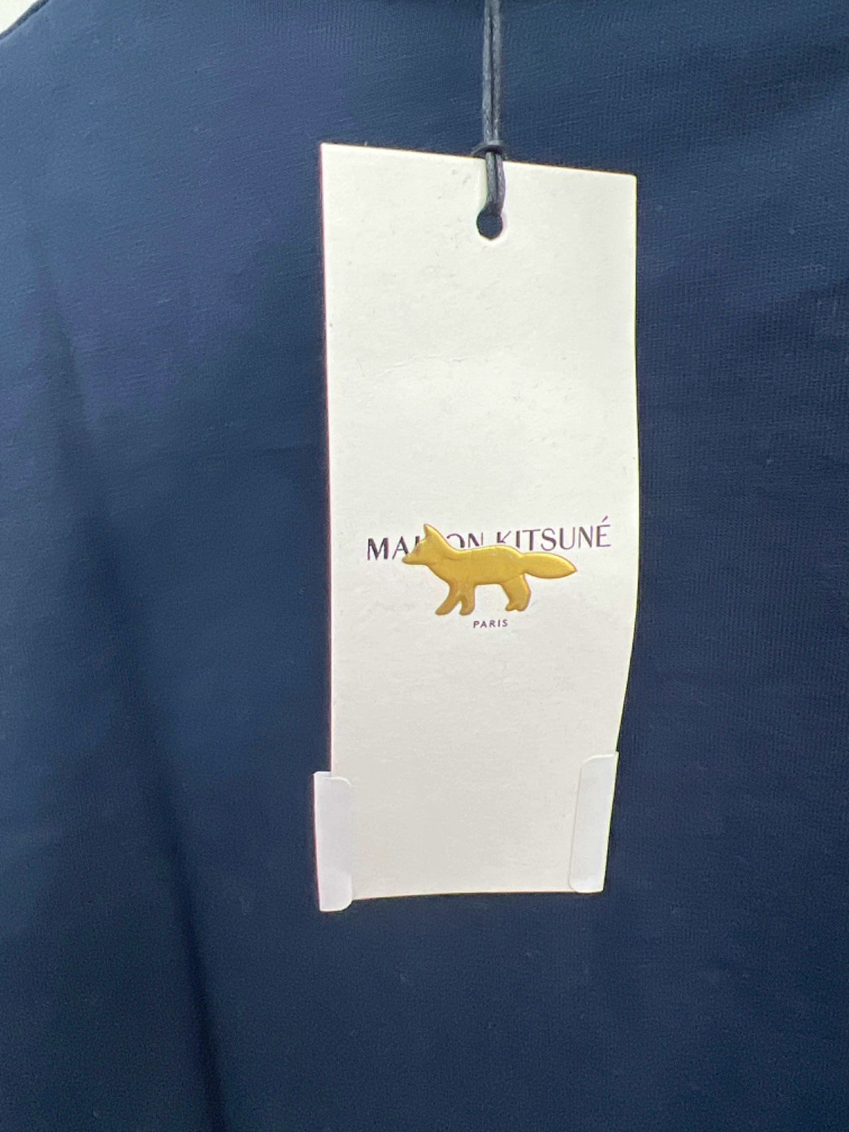 Maison Kitsuné Navy Parisien T-Shirt UK L