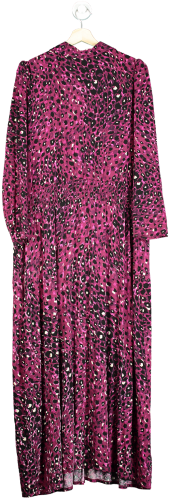 Yours Pink Leopard Print Maxi Dress UK 26-28