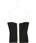 Cloeys Cashmere Tank Top Black & White UK XS