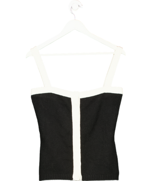 Cloeys Cashmere Tank Top Black & White UK XS