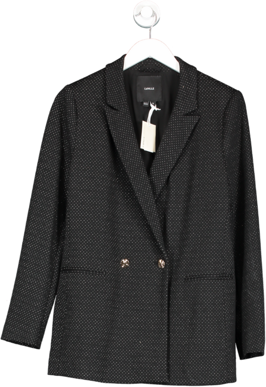 JD Williams Capsule Black Double Breasrted Blazer With Gold Buttons BNWT UK 10