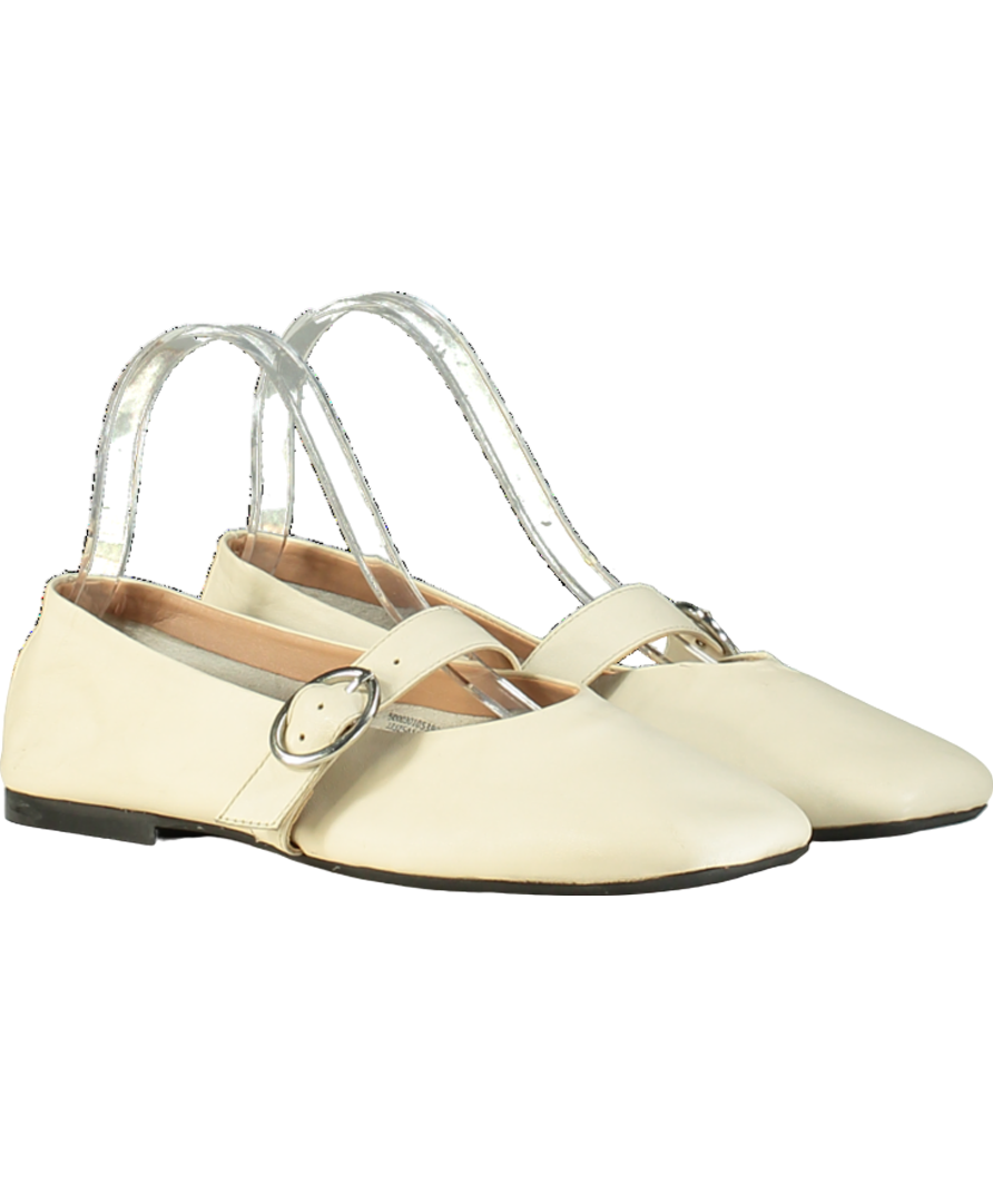 ASOS Cream Mary Jane Ballet Flats UK 5 EU 38 👠