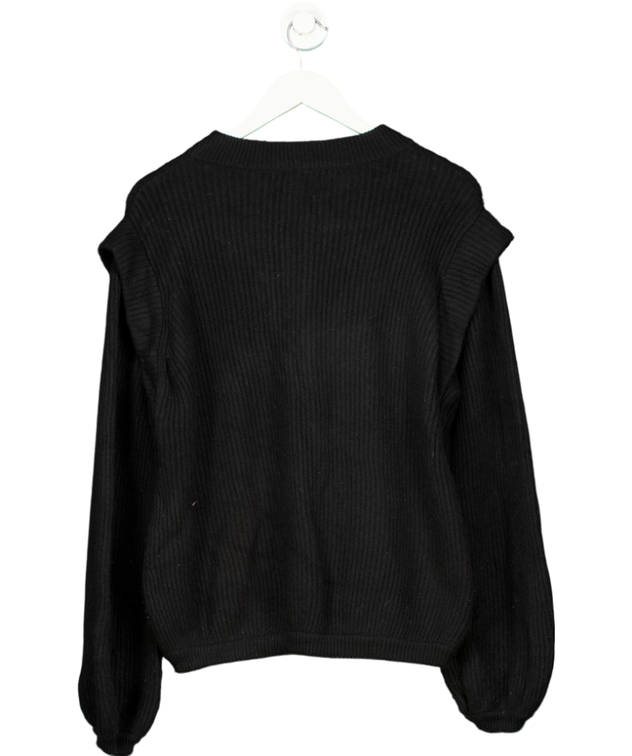 Rosae Black Wool And Cashmere Blend Jumper UK M