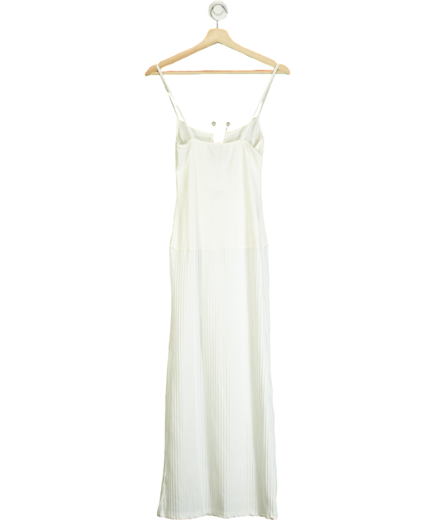 White Strappy Maxi Dress UK S