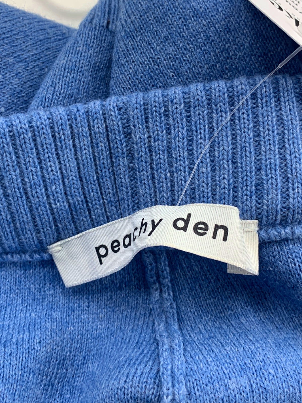 Peachy Den Blue Knit Shorts UK S