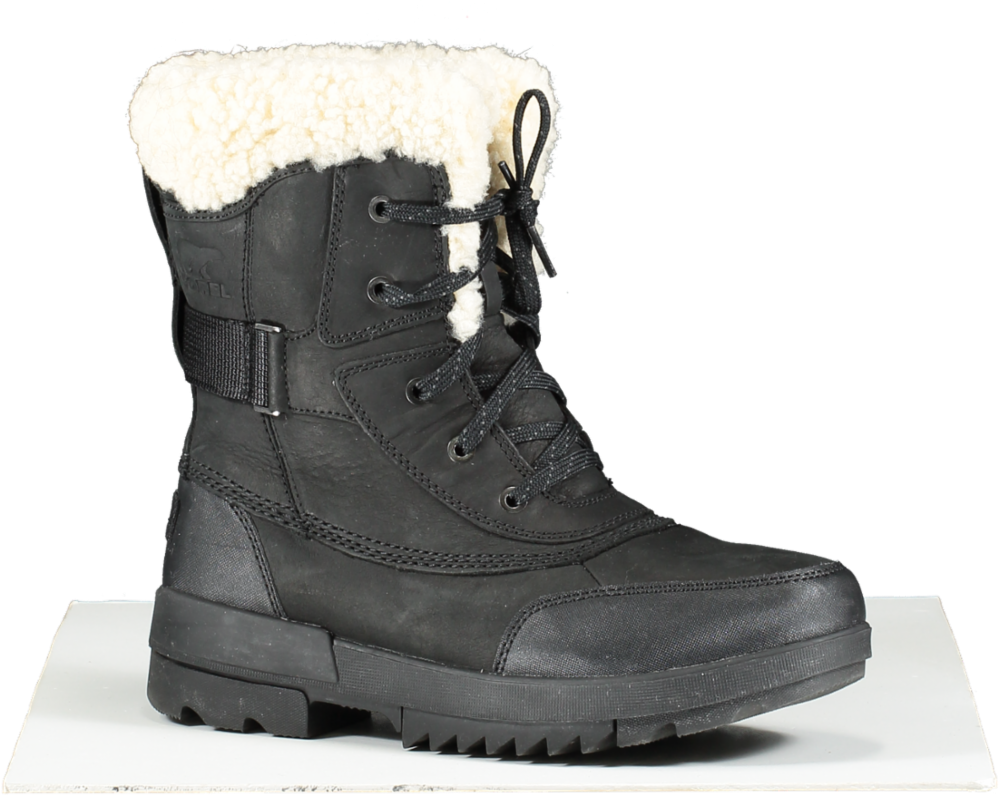 SOREL Black Torino Ii Parc Shearling Waterproof Winter Boot UK 7.5 EU 40.5 👠