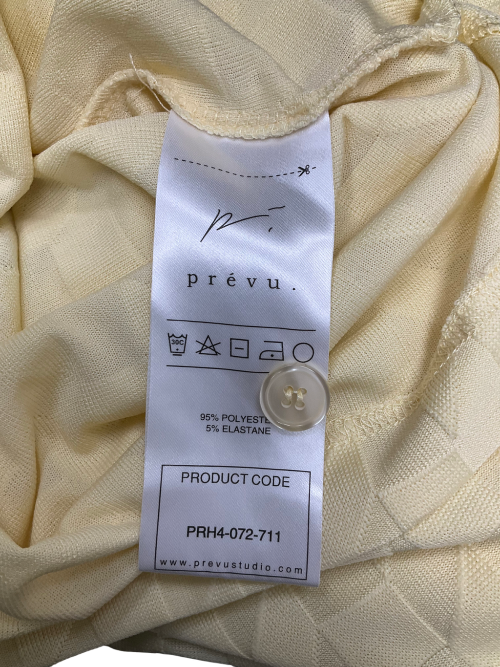 Prevu Yellow Dune Geometric-pattern Boxy-fit Stretch-jersey Shirt UK S