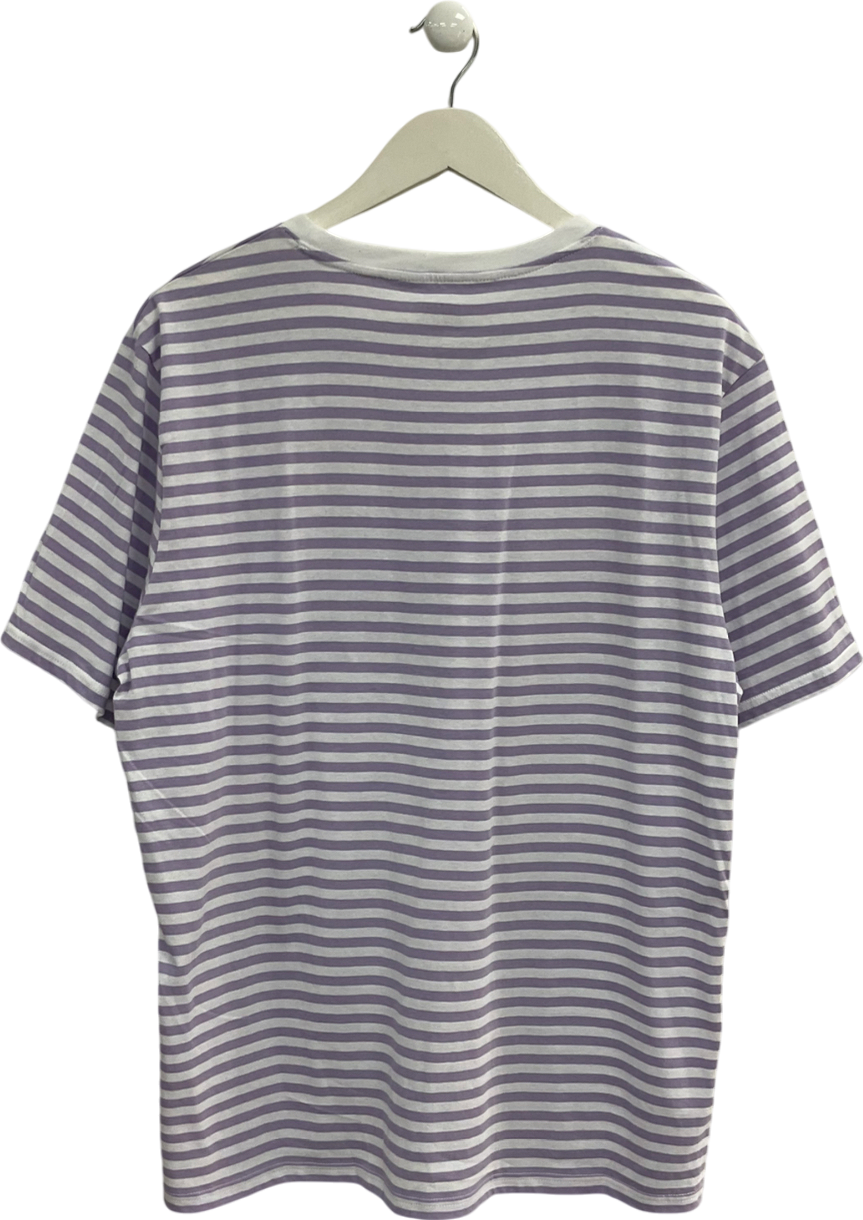 Purple Little Miss Hug Striped T-shirt UK XL