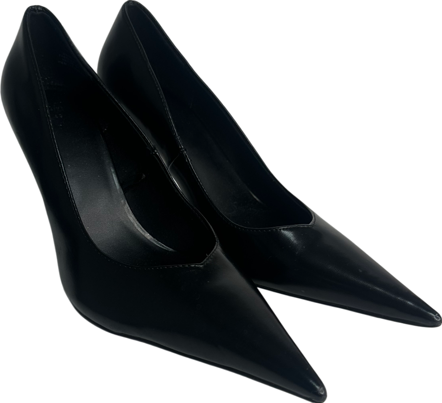 H&M Black Pointed Court Shoes UK 7 EU 40 👠