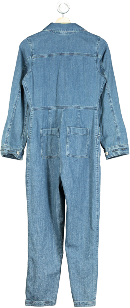 M&S Blue Denim Jumpsuit UK 8