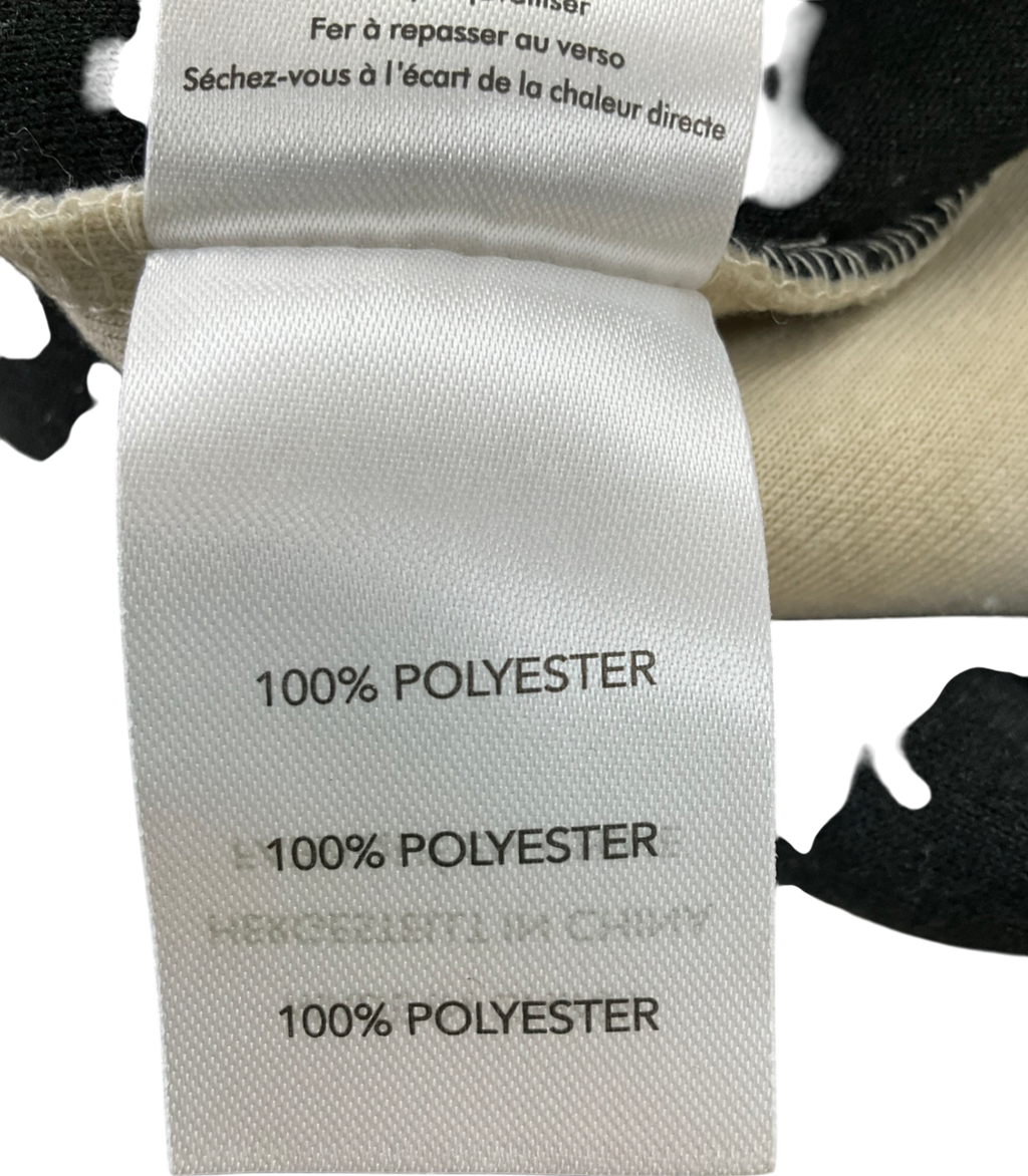 4th Arq Cream Phoenix Half Zip Abstract Fleece UK S