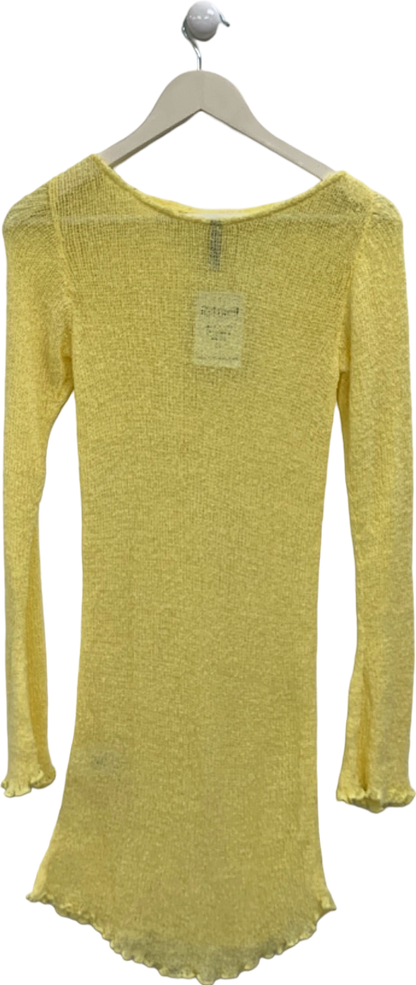 SYLK Yellow Knit Top UK XXS/XS