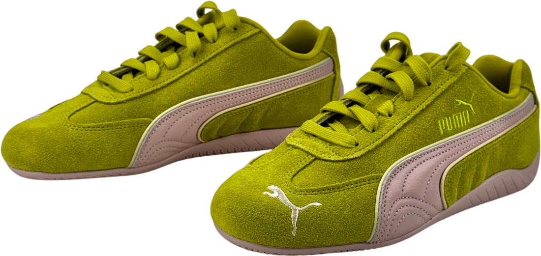 PUMA Green Speedcat Piping Suede Trainers - Sea Kelp/rose Mauve UK 4.5 EU 37.5 👠