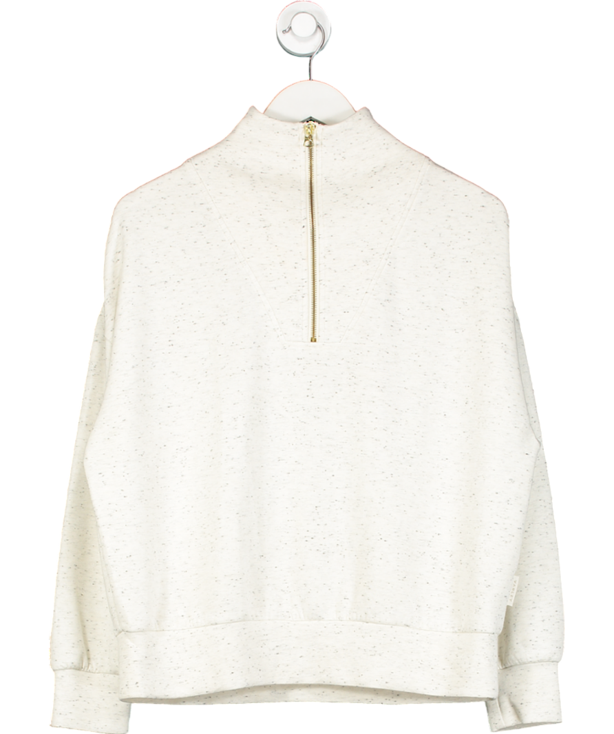 Varley Grey DoubleSoft Hawley Half Zip Sweat UK S