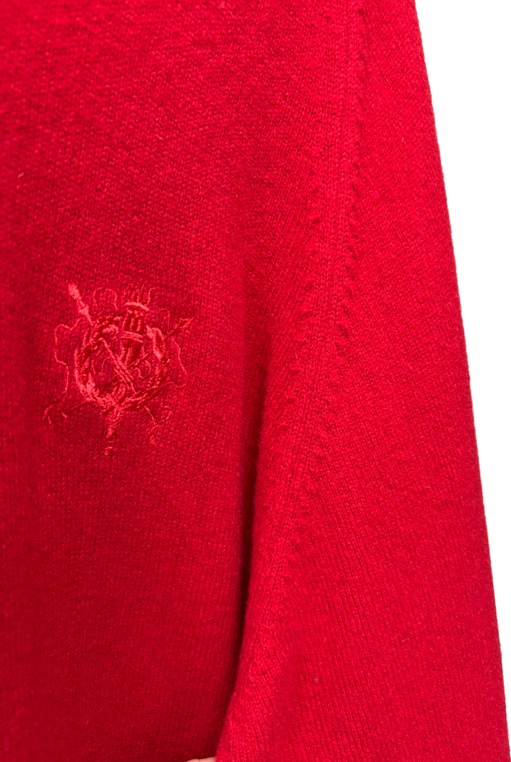 Harrods Red Pure Lambswool Jumper UK L