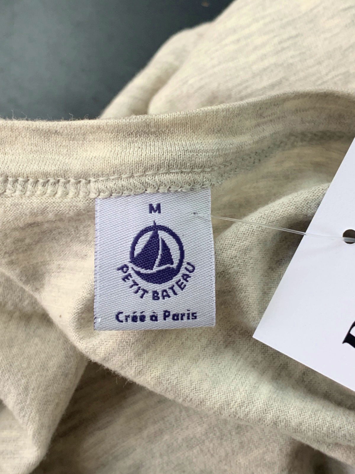 Petit Bateau Grey Long Sleeve Top UK M