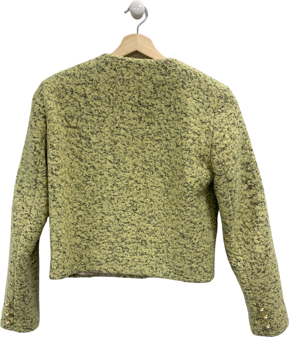 Choux GreenTweed Jacket with Pearl Buttons UK S
