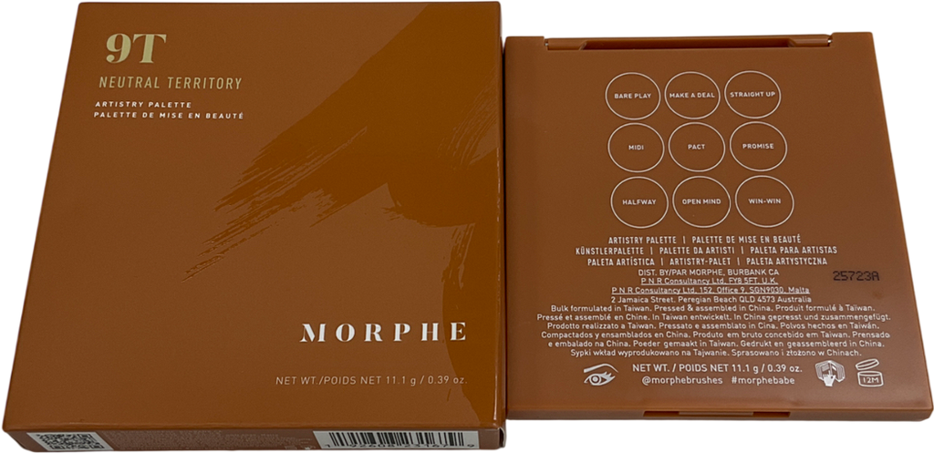 Morphe 9t Neutral Territory Artistry Palette 11.1g