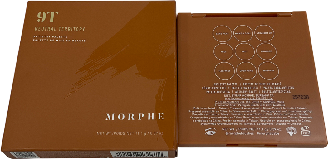Morphe 9t Neutral Territory Artistry Palette 11.1g