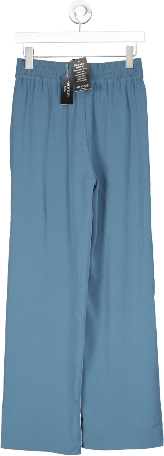 WYSE LONDON Grey Tia Wide Leg Trousers BNWT- Dove UK 8