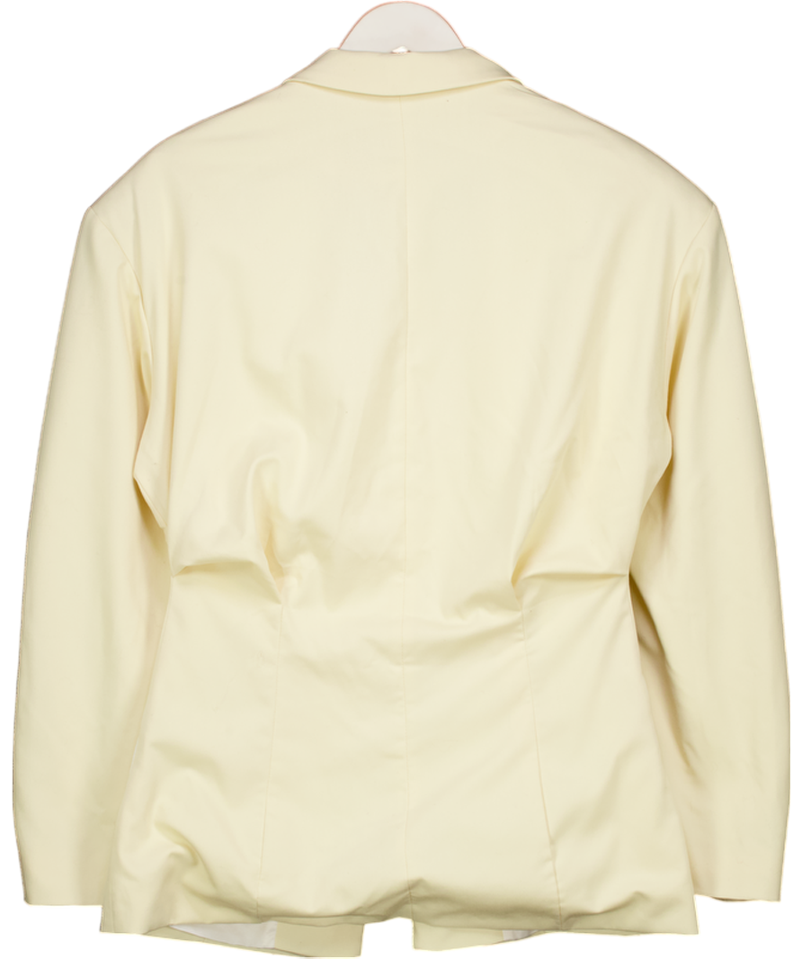 ASOS Yellow Tailored Cinch Waist Blazer UK M