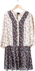 Phase Eight Black Buttercup Floral Long Sleeve Dress UK 10