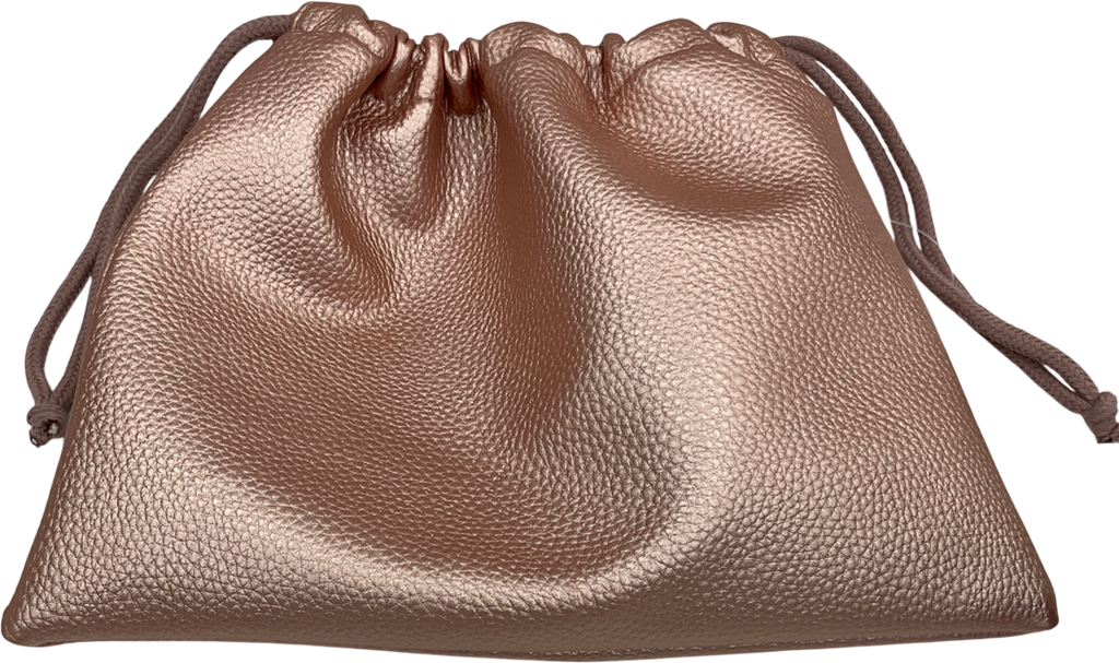 mua Metallic Rose Gold Drawstring Makeup Bag One Size