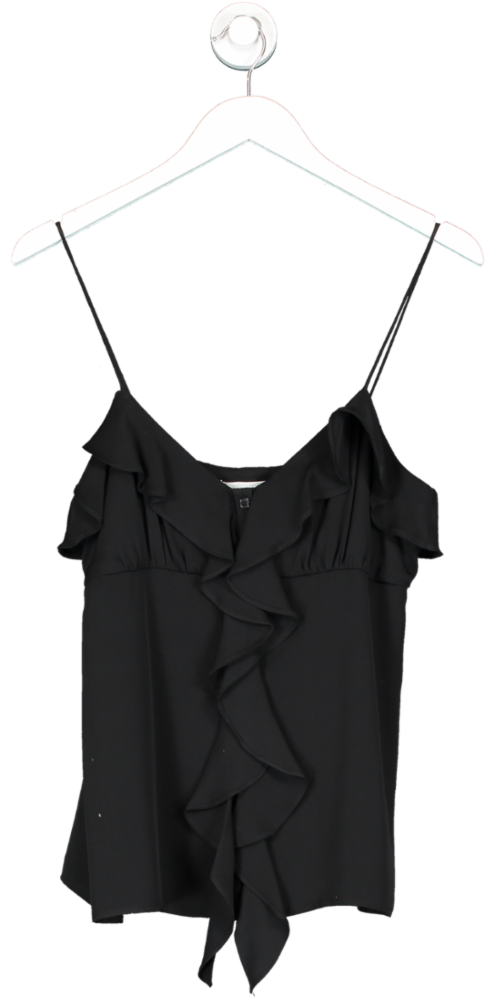 Milly Black Ruffle Camisole UK S